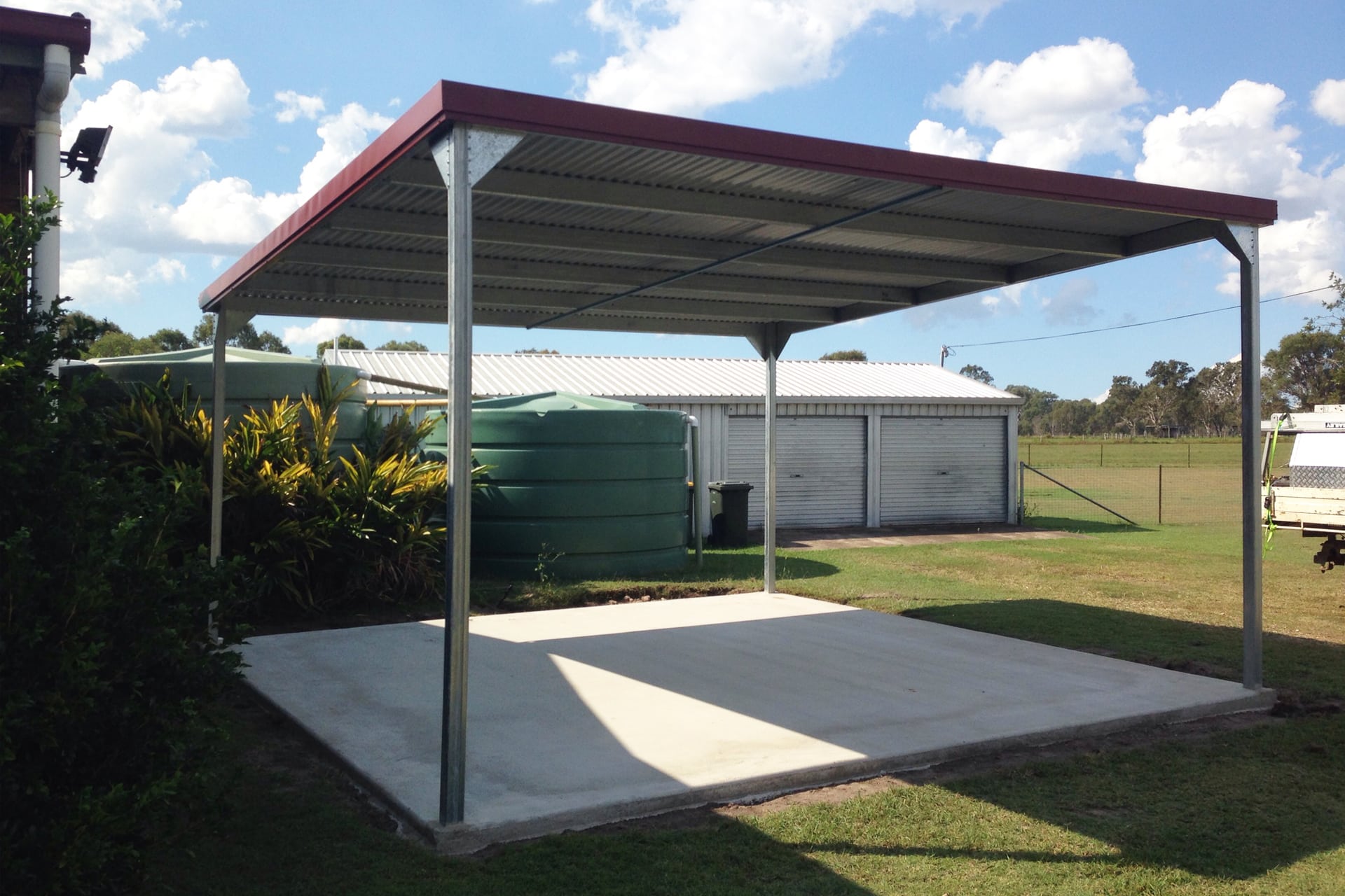 Skillion Flat Roof Carports Diy Car Covers And Shelter