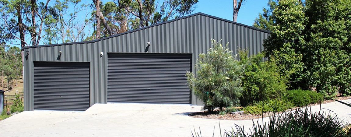 two door shed garage